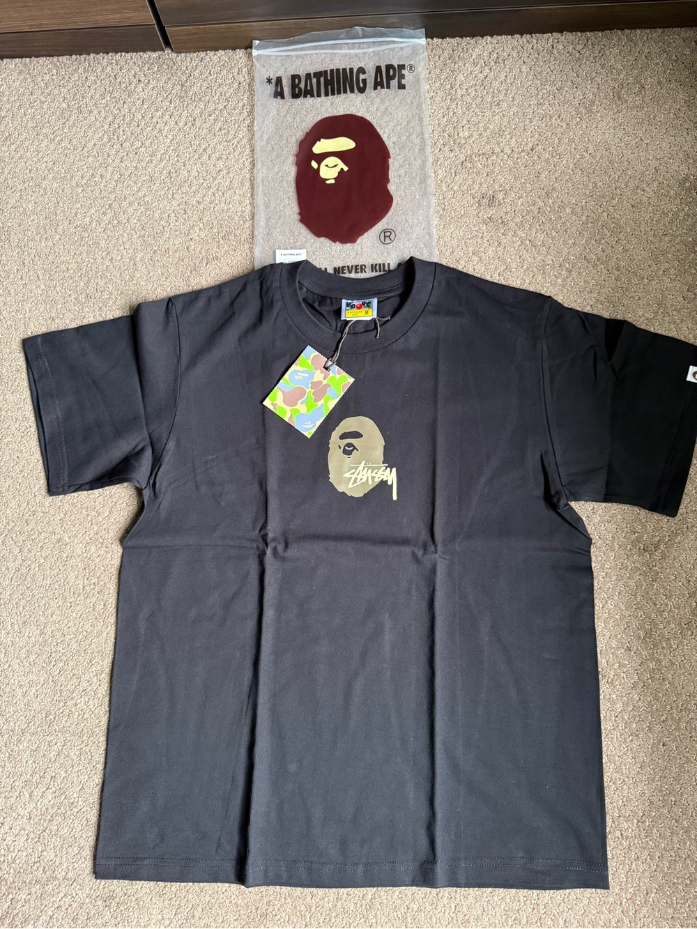 Brand New- Bape x Stussy collab T-shirt